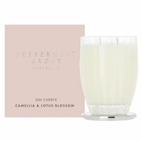 Peppermint Grove - Camellia & Lotus Blossom Candle 370g 1 Peppermint Grove - Camellia & Lotus Blossom Candle 370g