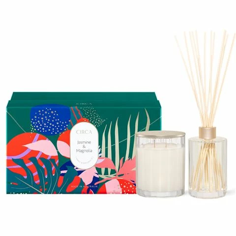 CIRCA - Jasmine & Magnolia Candle + Diffuser Set 350g/250ml 1 CIRCA - Jasmine & Magnolia Candle + Diffuser Set 350g/250ml