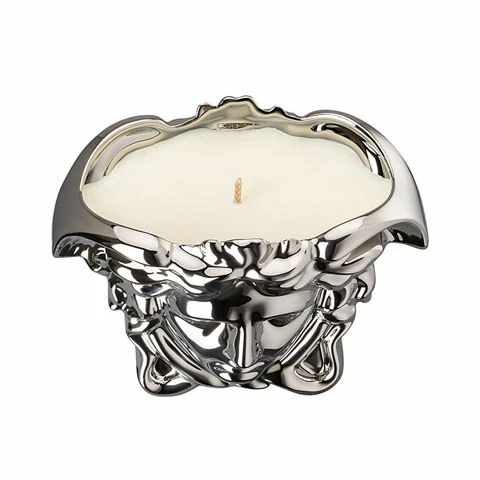 Rosenthal - Versace Medusa Grande Scented Candle Silver 1 Rosenthal - Versace Medusa Grande Scented Candle Silver