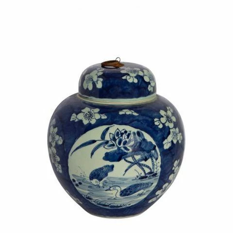 Florabelle - Swallow Porcelain Jar 30cm 1 Florabelle - Swallow Porcelain Jar 30cm