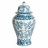 Florabelle - Peacock Porcelain Ginger Jar Small