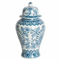 Florabelle - Peacock Porcelain Ginger Jar Small