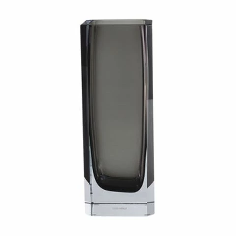 Greg Natale - 1977 Crystal Vase Smoke Medium 26cm 1 Greg Natale - 1977 Crystal Vase Smoke Medium 26cm