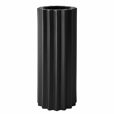Greg Natale - Parallel Lines Vase Black 50cm 1 Greg Natale - Parallel Lines Vase Black 50cm