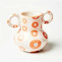 Jones & Co - Evil Eye Vase Fire Orange