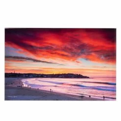 Destination Label - Bondi Inferno Acrylic Block