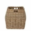 Florabelle - Sarah Rattan Basket With Kubu Grey Weaving 42x44cm