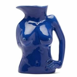 Anissa Kermiche - Jugs Jug Vase Shiny Navy Blue