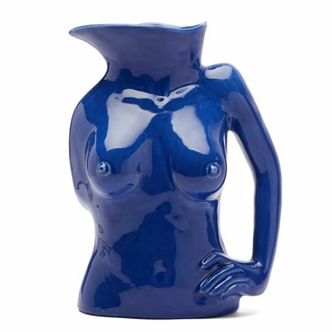 Anissa Kermiche - Jugs Jug Vase Shiny Navy Blue 1 Anissa Kermiche - Jugs Jug Vase Shiny Navy Blue