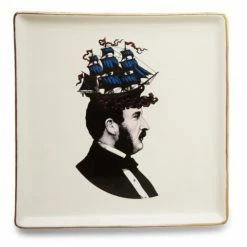 Gangzai - Capit'Hair Porcelain Trinket Tray 15x15cm
