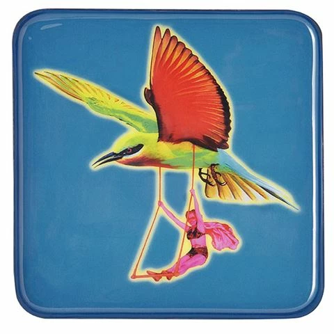 Gangzai - Phoenix Circus Square Trinket Tray 15x15cm 1 Gangzai - Phoenix Circus Square Trinket Tray 15x15cm
