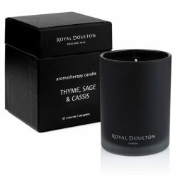 Royal Doulton - Aromatherapy Thyme Sage & Cassis Candle 220g