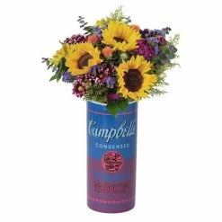 Ligne Blanche - Andy Warhol Campbell Soup Vase Purple/Blue