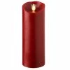 Liown - Moving Flame Pillar Candle Red Cinnamon 20cm