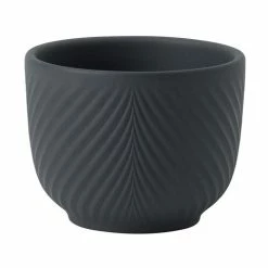 Wedgwood - Folia Mini Pot Shadow Grey 8x6cm