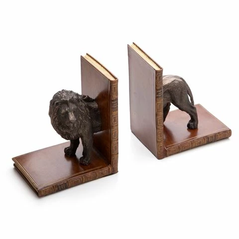 The Original Book Works - Lion Bookends Bronzed Brown Pair 1 The Original Book Works - Lion Bookends Bronzed Brown Pair