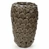 Lena Ocean - Ceramic Vase W/Circular Discs Large Olive 36cm