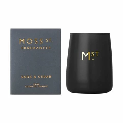 Moss St - Sage & Cedar Candle 320g 1 Moss St - Sage & Cedar Candle 320g