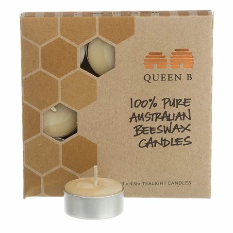 Queen B - Tealight Candle 4-5 Hour Set 9pce 1 Queen B - Tealight Candle 4-5 Hour Set 9pce