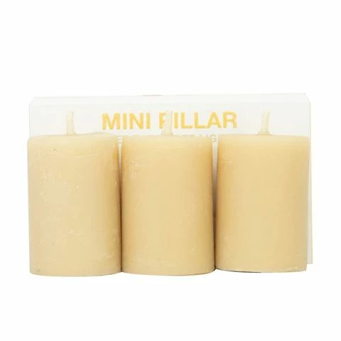 Queen B - Mini Pillar Candle Set 3pce 1 Queen B - Mini Pillar Candle Set 3pce