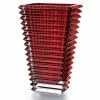 Baccarat - Eye Vase Rectangular Large Red 30cm