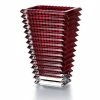 Baccarat - Eye Vase Rectangular Small Red 20cm