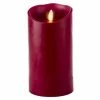 Liown - Moving Flame Pillar Candle Red Cinnamon 14cm