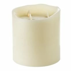 Liown - Moving Flame Pillar Candle Ivory 26cm