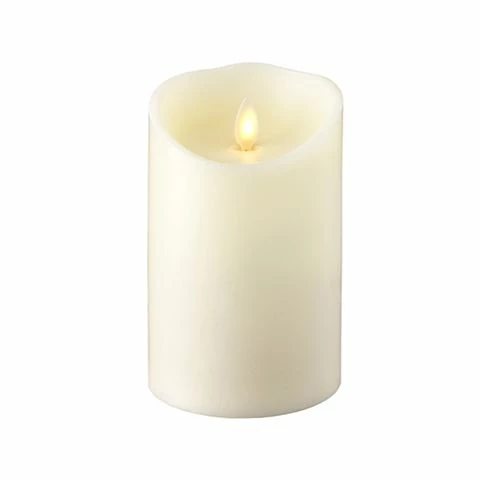 Liown - Moving Flame Pillar Candle Ivory 12cm 1 Liown - Moving Flame Pillar Candle Ivory 12cm