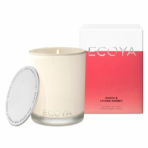 Ecoya - Guava & Lychee Sorbet Madison Jar Candle 400g 1 Ecoya - Guava & Lychee Sorbet Madison Jar Candle 400g