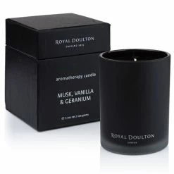 Royal Doulton - Aromatherapy Musk Vanilla & Geranium Candle 220g