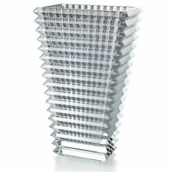 Baccarat - Eye Vase Rectangular Large Silver 30cm