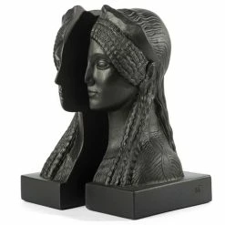 Sophia - Bookends Kore Metallic Black Set 2pce