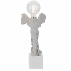 Sophia - Nike Lighting Table Lamp White Grey