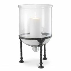 Vandenberg - Hurricane Candle Holder Grace Gunmetal Finish