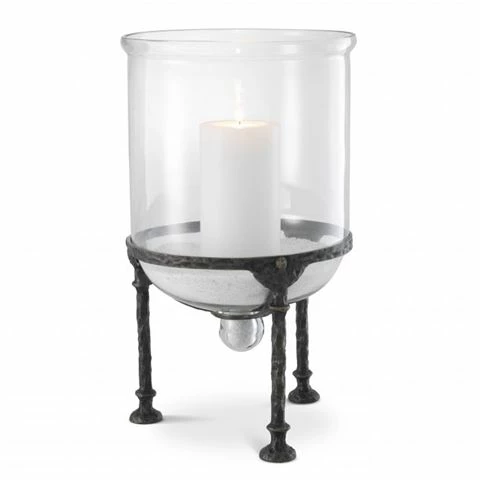 Vandenberg - Hurricane Candle Holder Grace Gunmetal Finish 1 Vandenberg - Hurricane Candle Holder Grace Gunmetal Finish
