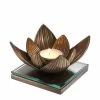 Vandenberg - Tealight Holder Lotus Vintage Brass Finish