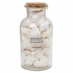 Ivory House - Mixed Shells Tall Jar White