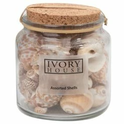 Ivory House - Mixed Shells Short Jar Natural