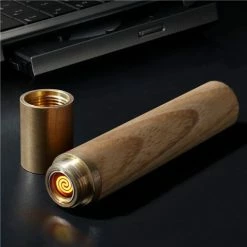 Gingko - Flameless Element Lighter Natural White Ash Wood