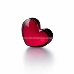 Baccarat - Zinzin Crystal Heart Ornament Red